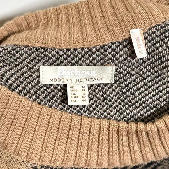 Barbour Adela Checked Wool-blend Crewneck - Picture 5 of 8